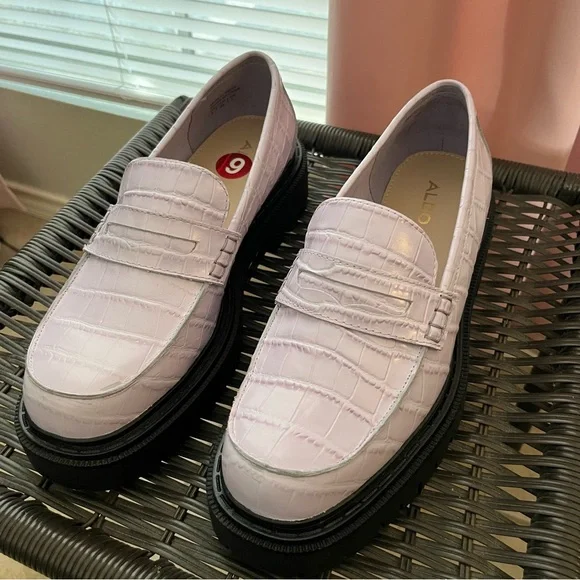 Aldo bigstrut Chunky Sole purple Loafers - Picture 7 of 11